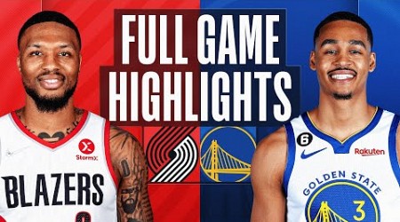 TRAIL BLAZERS at WARRIORS | FULL GAME HIGHLIGHTS | December 30, 2022