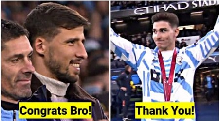 The Portuguese players at Man City used to belittle Argentina, Now give Álvarez a standing ovation