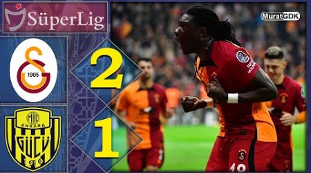 GALATASARAY 2-1 ANKARAGÜCÜ / GALATASARAY DERBİYE LİDER GİDİYOR / SÜPER LİG 17. HAFTA