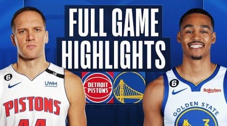 PISTONS at WARRIORS | FULL GAME HIGHLIGHTS | January 4, 2023