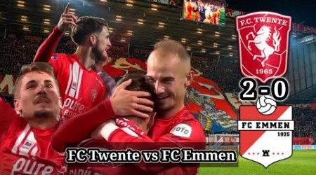 FC Twente vs FC Emmen!!2- 0-Nederlandse Eredivisie!! Doelpunten Twente en Emmen