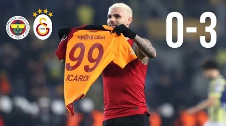 Fenerbahçe vs Galatasaray 0-3 Maç özeti 2023