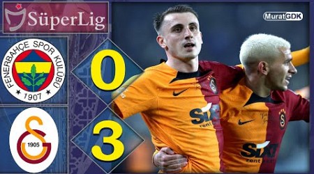 FENERBAHÇE 0-3 GALATASARAY / GALATASARAY LİDER GELDİ, LİDER DÖNÜYOR / SÜPER LİG 18. HAFTA