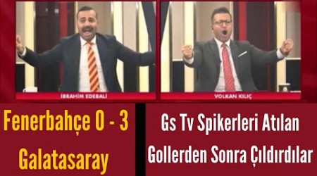 Fenerbahçe 0 - 3 Galatasaray | Gs Tv Gol Anları ve Pozisyonları | Gs Tv Spikerlerinin Tepkileri