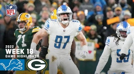 Detroit Lions vs. Green Bay Packers | 2022 Week 18 Game Highlights