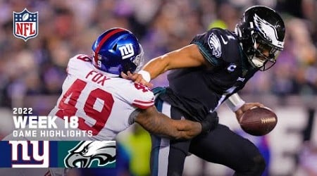 New York Giants vs. Philadelphia Eagles | 2022 Week 18 Game Highlights