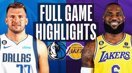 MAVERICKS at LAKERS | FULL GAME HIGHLIGHTS | January 12, 2023