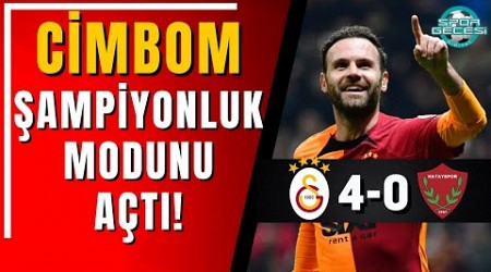 GS Şampiyonluk Modunu Açtı! | Galatasaray 4-0 Hatayspor | Juan Mata | Icardi | Okan Buruk | BJK