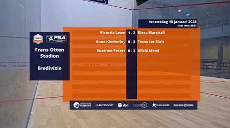 Squash Eredivisie Frans Otten Stadion ASRC 2023-01-18