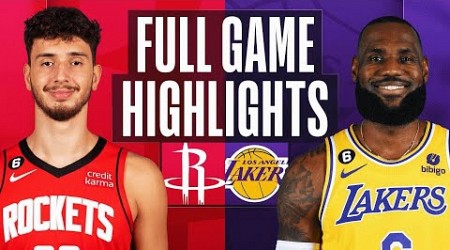 ROCKETS at LAKERS | FULL GAME HIGHLIGHTS | January 16, 2023