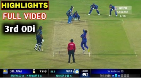 India Vs Sri Lanka 3rd Odi Full Match Highlights 2023 | Ind Vs SL 3rd Odi Highlights