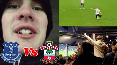 EVERTON FANS PROTEST, LIMBS IN AWAY END IN HUGE RELEGATION GAME | Everton vs Southampton