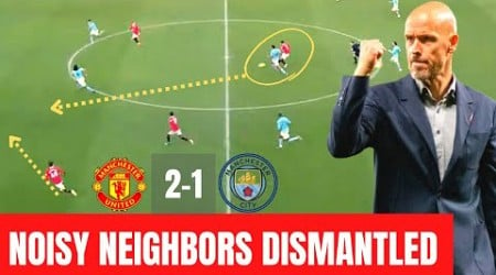 Erik Ten Hag DISMANTLED Guardiola&#39;s entire system - Manchester United vs Man City tactical analysis