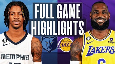 GRIZZLIES at LAKERS | FULL GAME HIGHLIGHTS | January 20, 2023