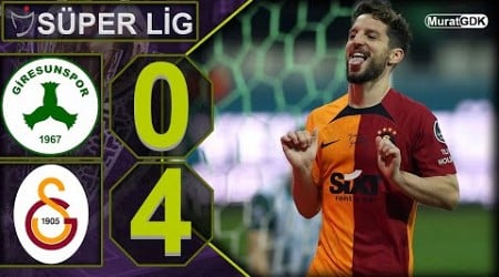 GİRESUNSPOR 0-4 GALATASARAY / GALATASARAY &#39;DAN ÜST ÜSTE 10. GALİBİYET / SÜPER LİG 21. HAFTA