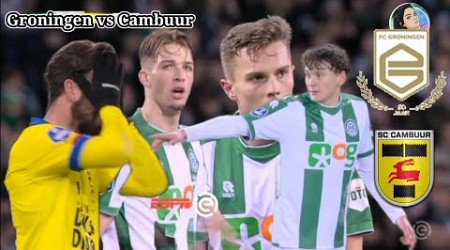 Groningen vs Cambuur!!1- 0-Nederlandse Eredivisie!! Doelpunten Groningen en Cambuur!!