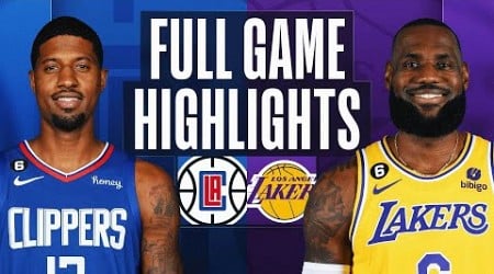 CLIPPERS at LAKERS | FULL GAME HIGHLIGHTS | January 24, 2023