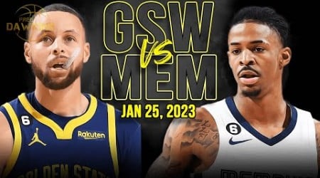 Golden State Warriors vs Memphis Grizzlies Full Game Highlights | Jan 25, 2023 | FreeDawkins