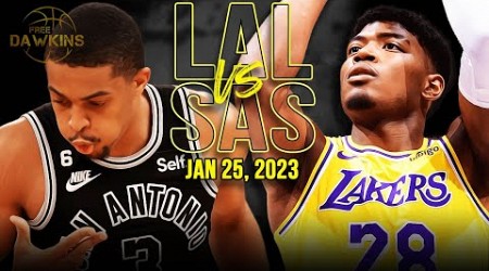 Los Angeles Lakers vs San Antonio Spurs Full Game Highlights | Jan 25, 2023 | FreeDawkins