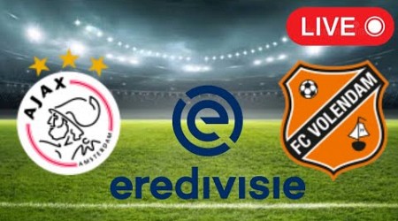 Ajax vs FC Volendam, Eredivisie 2022/23 / LIVE Match Today.