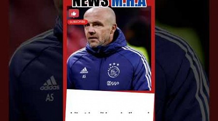 Ajax memecat pelatihnya #shorts #newsmha #eredivisie