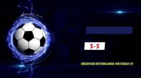 EREDIVISIE Matchday 19 Results M19