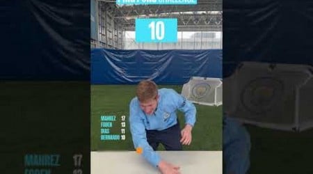 The Man City Ping Pong Challenge! Foden, De Bruyne &amp; more try to top the table! #Shorts