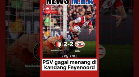 Feyenoord 2 VS PSV Eindhoven 2 #eredivisie #updatescore #newsmha #shorts