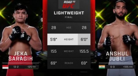 Jeka Saragih vs. Anshul Jubli - FullFight Highlights | UFC Fight Night 218