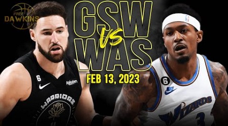 Golden State Warriors vs Washington Wizards Full Game Highlights | Feb 13, 2023 | FreeDawkins