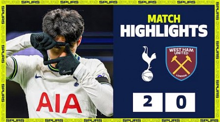 HEUNG-MIN SON back to scoring ways in the Premier League | HIGHLIGHTS | Spurs 2-0 West Ham