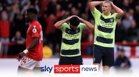 Manchester City off the top of the table after drawing to Nottingham Forest