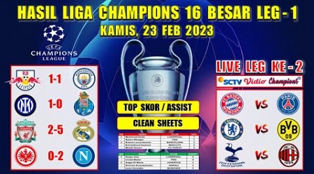 Hasil Liga Champions Tadi Malam ~ LEIPZIG vs MAN CITY ~ INTER vs PORTO UCL 2023 16 Besar Leg 1