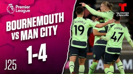 Highlights &amp; Goals: Bournemouth vs. Man. City 1-4 | Premier League | Telemundo Deportes