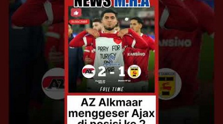 AZ Alkmaar 2 VS SC Cambuur 1 #updatescore #eredivisie #newsmha #shorts