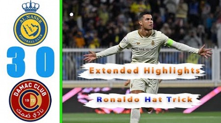 Al Nassr Vs Damac 3-0 All Goals &amp; Extended Highlights | Ronaldo Hat-trick