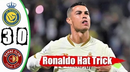 Al Nassr vs Damac 3-0 Ronaldo Hat Trick &amp; Full Highlights 2023 HD