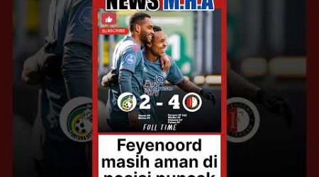 Fortuna Sittard 2 VS Feyenoord 4 #updatescore #eredivisie #newsmha #shorts #gimenez