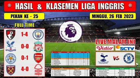 Hasil Liga Inggris Tadi Malam ~ BOURNEMOUTH vs MAN CITY ~ PALACE vs LIVERPOOL EPL 2023 Pekan Ke 25