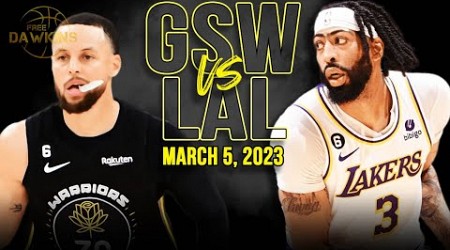 Golden State Warriors vs Los Angeles Lakers Full Game Highlights | March 5, 2023 | FreeDawkins