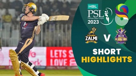 Short Highlights | Peshawar Zalmi vs Quetta Gladiators | Match 25 | HBL PSL 8 | MI2T