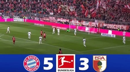 Bayern Munich vs Augsburg 5-3 | 2023 Bundesliga | Match Highlights