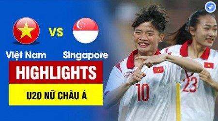 Highlights U20 Việt Nam vs U20 Singapore | 11 bàn không gỡ - màn huỷ diệt chấn động Đông Nam Á