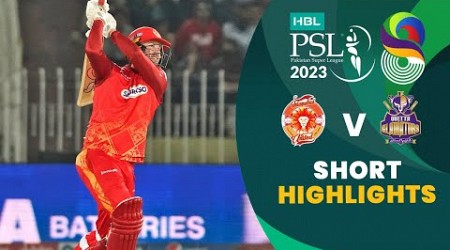 Short Highlights | Islamabad United vs Quetta Gladiators | Match 21 | HBL PSL 8 | MI2T