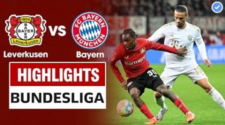 Highlights Leverkusen vs Bayern | Trọng tài hủy thẻ vàng 2 lần 1 cầu thủ - dấu ấn VAR - địa chấn