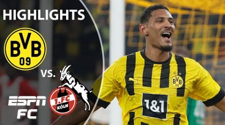 Borussia Dortmund vs. FC Cologne | Bundesliga Highlights | ESPN FC