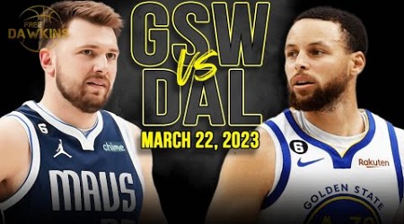 Golden State Warriors vs Dallas Mavericks Full Game Highlights | March 22, 2023 | FreeDawkins