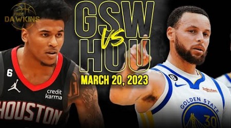 Golden State Warriors vs Houston Rockets Full Game Highlights | March 20, 2023 | FreeDawkins