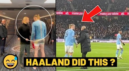 Pep Guardiola vs Haaland after Man City beat Burnley 6-0