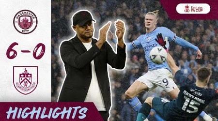 Haaland Scores Hat-trick on Kompany&#39;s Return | HIGHLIGHTS | Man City v Burnley